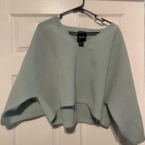 Ivy Park Knit Crop Jersey in Green Tint